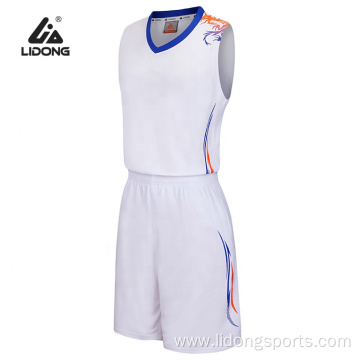 wholesale new sublimation white basketball jersey design